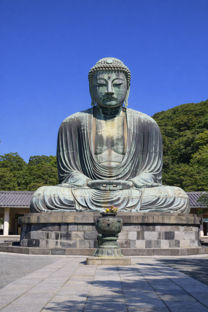鎌倉大仏の風景|神奈川県鎌倉市の人気観光スポット