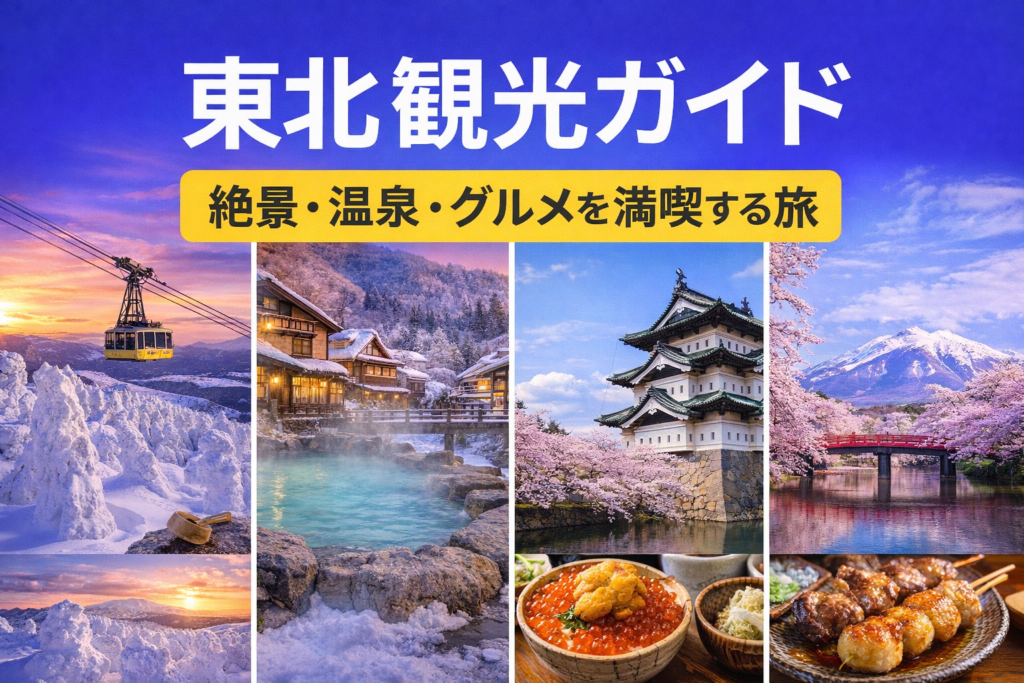 東北観光ガイドのイメージ｜絶景・温泉・グルメを満喫する旅