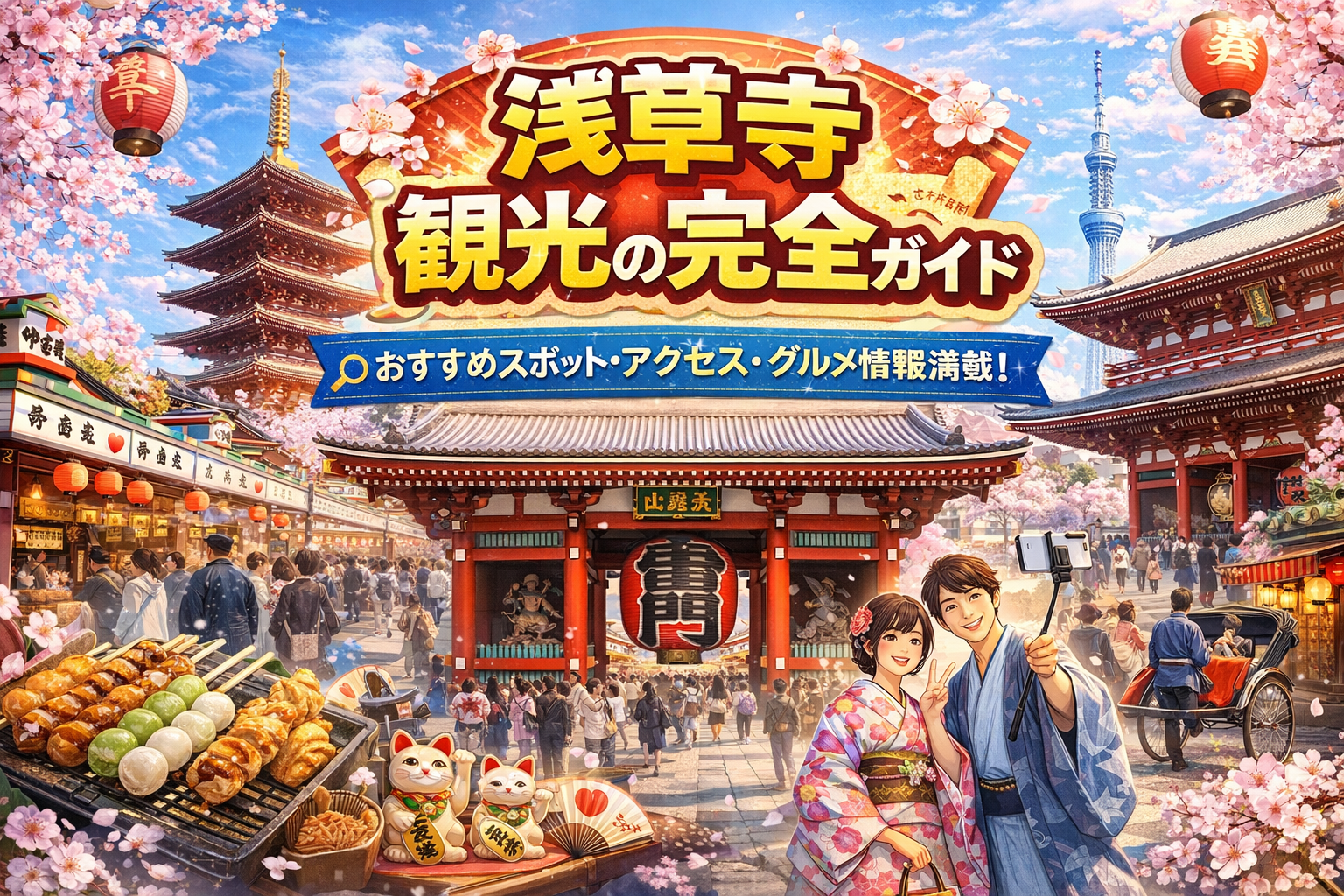 浅草寺観光の完全ガイド｜雷門・仲見世・本堂の見どころを徹底解説