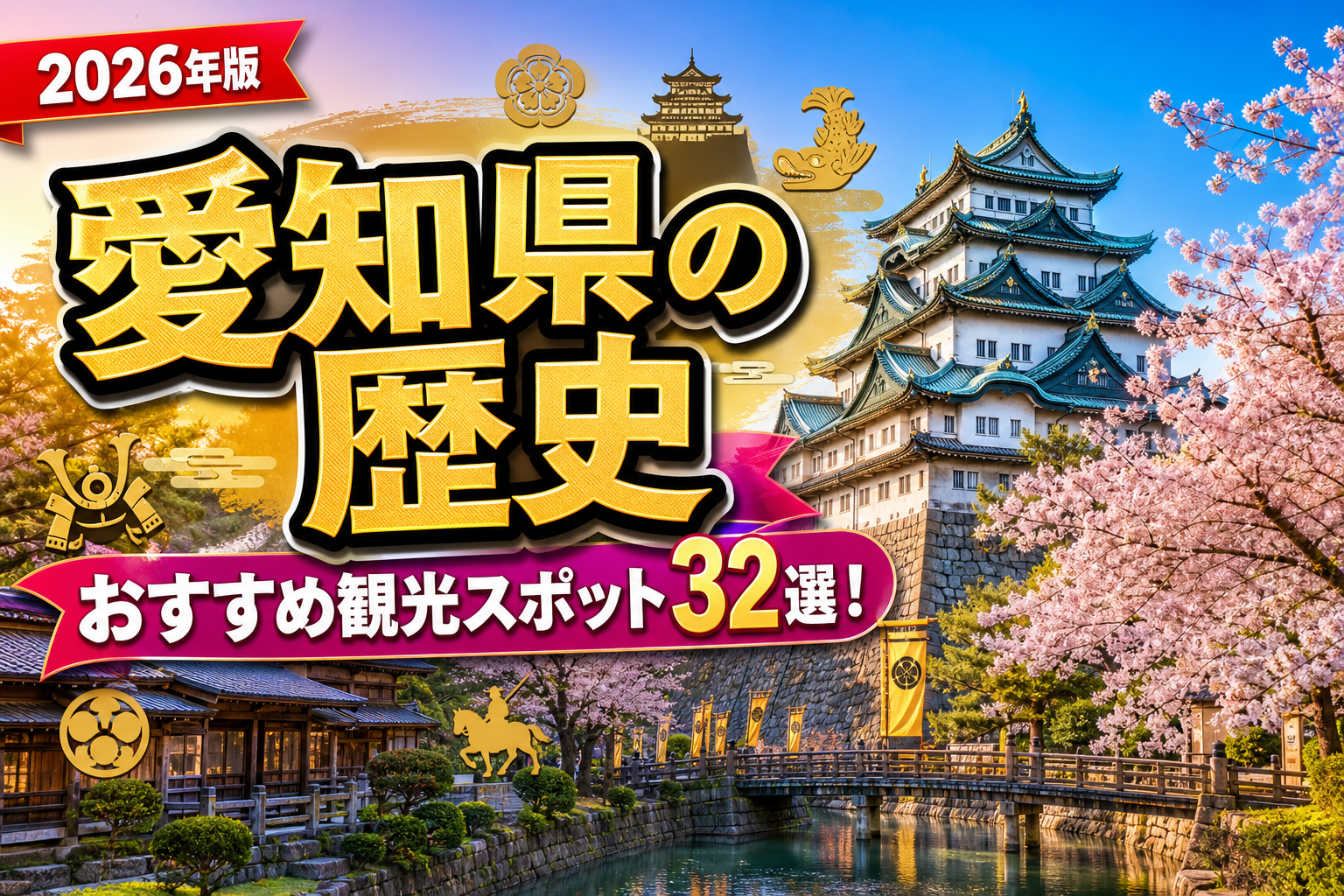 愛知県の歴史おすすめ観光スポット32選【楽天たびノート】のアイキャッチ画像