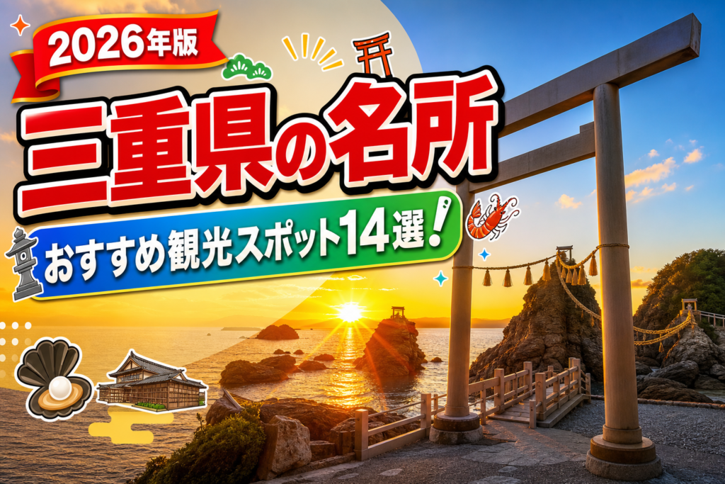 三重県の名所おすすめ観光スポット14選【楽天たびノート】のアイキャッチ画像
