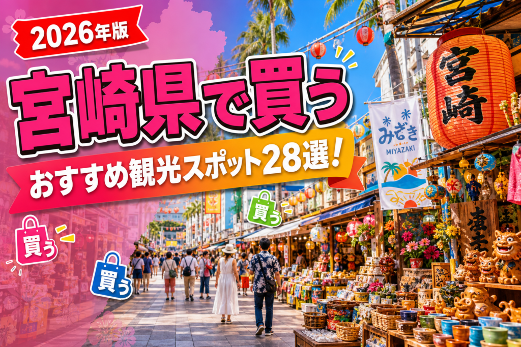宮崎県で買うおすすめ観光スポット28選【楽天たびノート】のアイキャッチ画像
