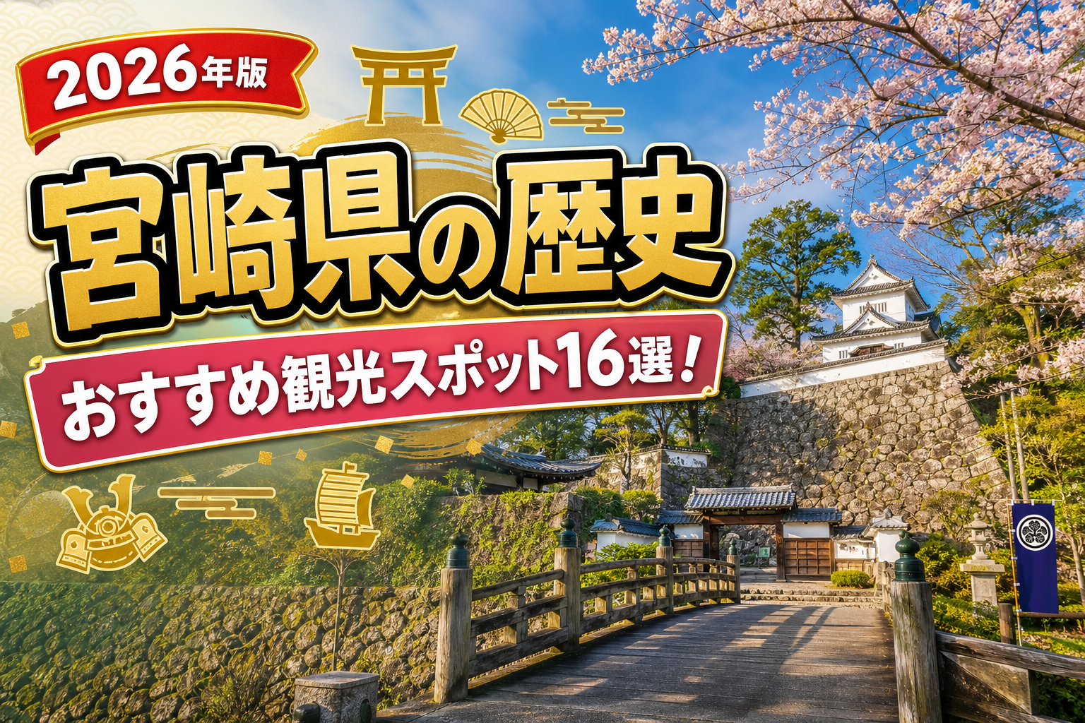 宮崎県の歴史おすすめ観光スポット16選【楽天たびノート】のアイキャッチ画像