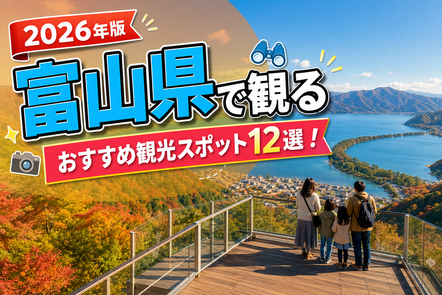 富山県で観るおすすめ観光スポット12選【楽天たびノート】のアイキャッチ画像