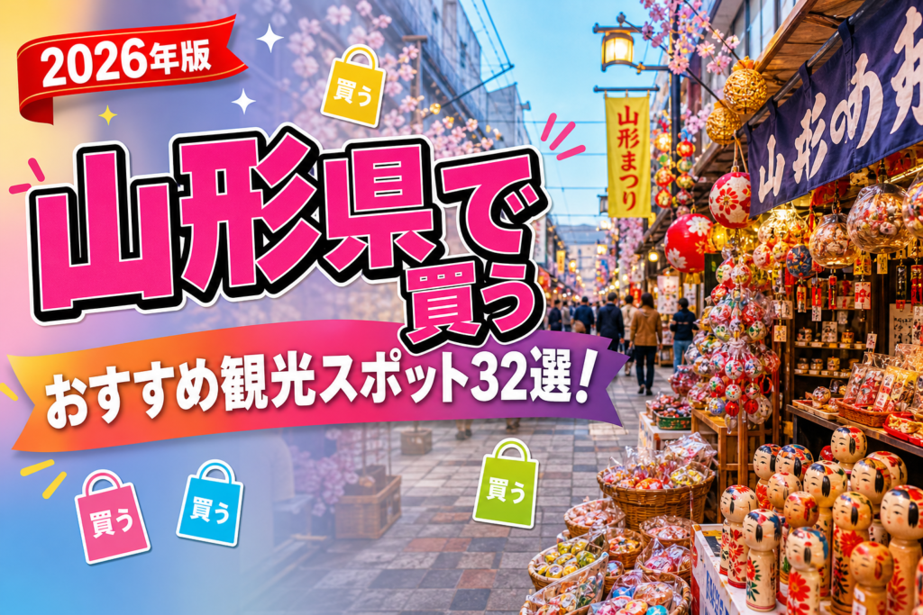山形県で買うおすすめ観光スポット32選【楽天たびノート】のアイキャッチ画像