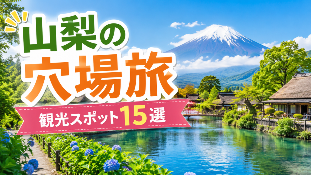 山梨の隠れた穴場観光スポットを紹介する自然豊かな旅行アイキャッチ画像